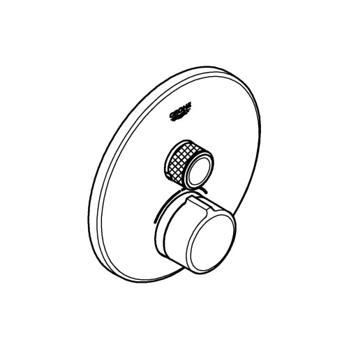 Bateria natryskowa GROHE SMARTCONTROL podtynkowy element zewnętrzny 1-funkcyjna, chrom 29144000