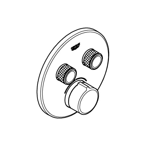 Bateria natryskowa GROHE SMARTCONTROL podtynkowy element zewnętrzny 2-funkcyjna, chrom 29145000