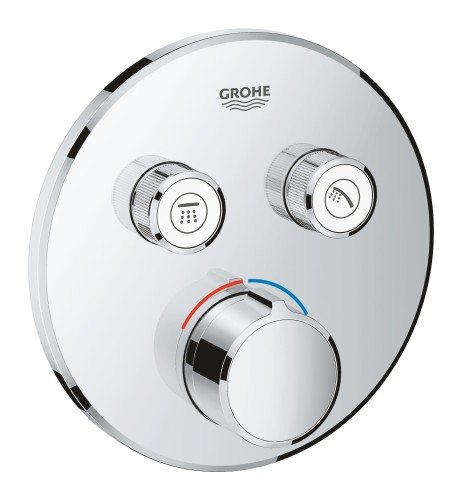 Bateria natryskowa GROHE SMARTCONTROL podtynkowy element zewnętrzny 2-funkcyjna, chrom 29145000