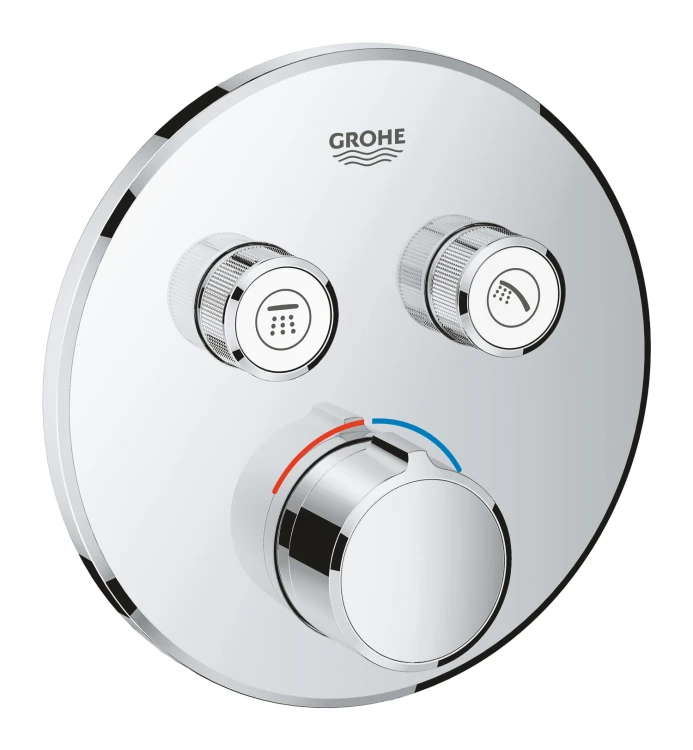 Bateria natryskowa GROHE SMARTCONTROL podtynkowy element zewnętrzny 2-funkcyjna, chrom 29145000
