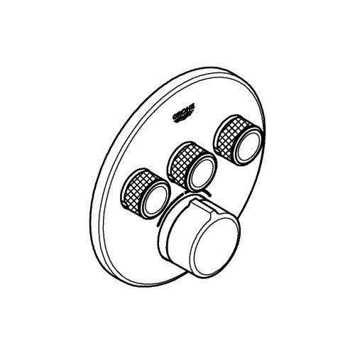 Bateria natryskowa GROHE SMARTCONTROL podtynkowy element zewnętrzny 3-funkcyjna, chrom 29146000