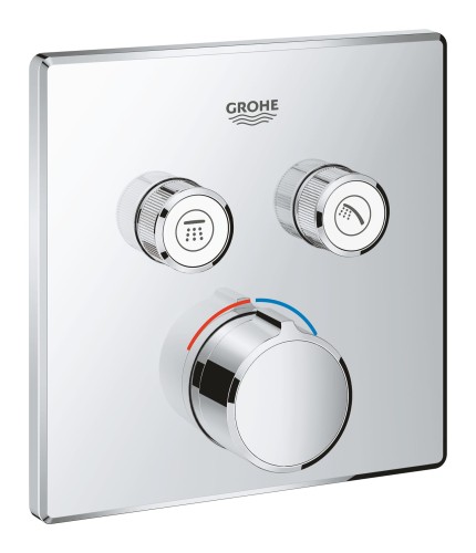 Bateria natryskowa GROHE SMARTCONTROL podtynkowy element zewnętrzny 2-funkcyjna, chrom 29148000