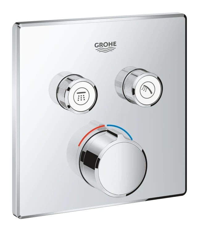 Bateria natryskowa GROHE SMARTCONTROL podtynkowy element zewnętrzny 2-funkcyjna, chrom 29148000