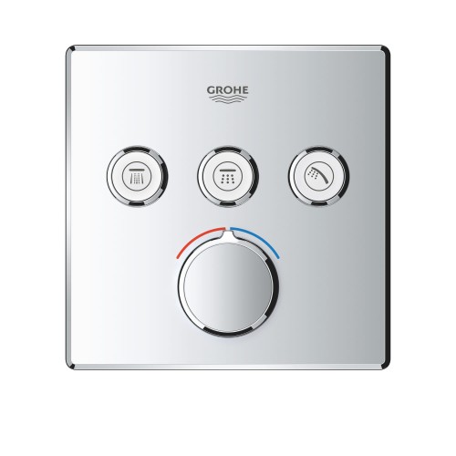 Bateria natryskowa GROHE SMARTCONTROL podtynkowy element zewnętrzny 3-funkcyjna, chrom 29149000