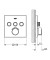Bateria natryskowa GROHE SMARTCONTROL podtynkowy element zewnętrzny 3-funkcyjna, chrom 29149000