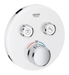 Bateria natryskowa GROHE GROHTHERM SMARTCONTROL podtynkowy element zewnętrzny 2-funkcyjna, biały 29151LS0