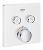 Bateria natryskowa GROHE GROHTHERM SMARTCONTROL podtynkowy element zewnętrzny 2-funkcyjna, biały 29156LS0