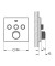 Bateria natryskowa GROHE GROHTHERM SMARTCONTROL podtynkowy element zewnętrzny 3-funkcyjna, biały 29157LS0