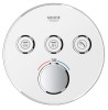 Bateria natryskowa GROHE GROHTHERM SMARTCONTROL podtynkowy element zewnętrzny 3-funkcyjna, biały 29904LS0