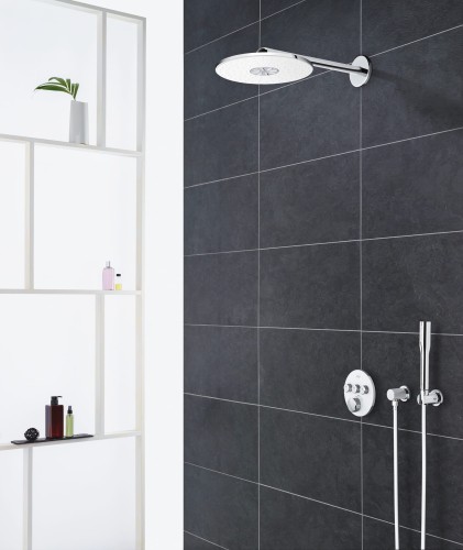 Bateria natryskowa GROHE GROHTHERM SMARTCONTROL podtynkowy element zewnętrzny 3-funkcyjna, biały 29904LS0