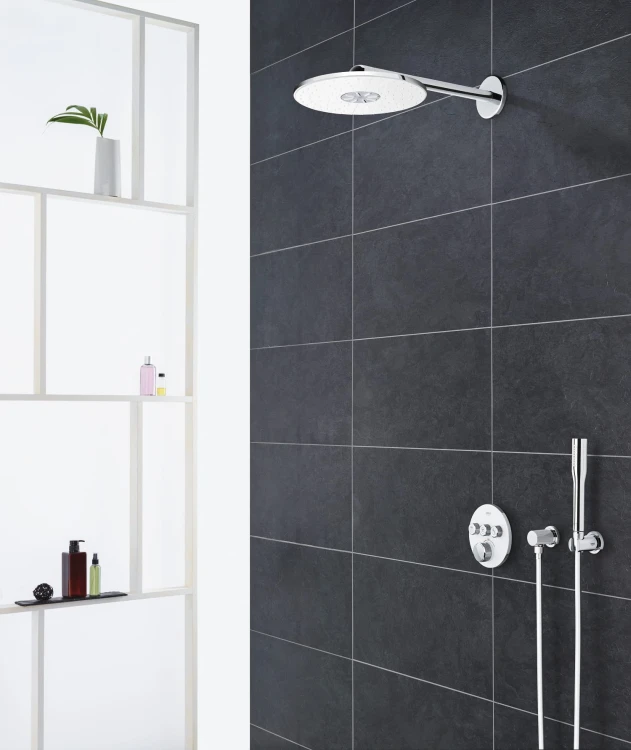 Bateria natryskowa GROHE GROHTHERM SMARTCONTROL podtynkowy element zewnętrzny 3-funkcyjna, biały 29904LS0