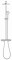 Bateria natryskowa GROHE TEMPESTA COSMOPOLITAN z deszczownica i zest.nat, chrom 27922001