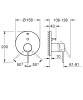 Bateria wannowa GROHE ESSENCE podtynkowy element zewnętrzny 2-funkcyjna, hard graphite 24058AL1