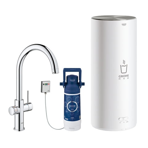 Bateria kuchenna GROHE RED DUO + bojler rozm.L 7L 230V + filtr, chrom 30079001