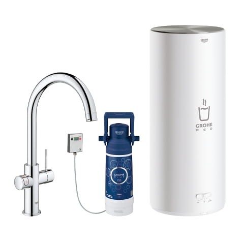 Bateria kuchenna GROHE RED DUO + bojler rozm.L 7L 230V + filtr, chrom 30079001