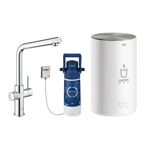 Bateria kuchenna GROHE RED DUO + bojler rozm.M 4L 230V + filtr, chrom 30327001