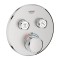 Bateria natryskowa GROHE GROHTHERM SMARTCONTROL podtynkowy element zewnętrzny 2-funkcyjna, stal nierdzewna 29119DC0