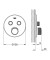 Bateria natryskowa GROHE GROHTHERM SMARTCONTROL podtynkowy element zewnętrzny 2-funkcyjna, stal nierdzewna 29119DC0
