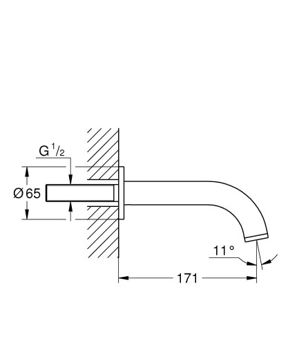 Wylewka wannowa GROHE ATRIO 171mm Chrom 13139003