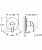 Bateria prysznicowa GROHE EUROSMART podtynkowa 1-funkcyjna, chrom 24042002