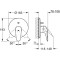 Bateria prysznicowa GROHE EUROSTYLE 2-funkcyjna, chrom 29099003