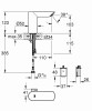 Bateria umywalkowa GROHE BAU COSMOPOLITAN chrom 36451000