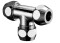 Trójnik SCHELL zaciskowy FI10 x FI10 x FI10mm chrom 064550699