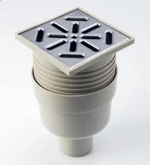 Kratka ściekowa pionowa FI100 15x15 ruszt metalowy CAPRICORN 9-2600-110-46-01-04