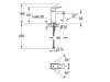 Bateria umywalkowa GROHE EUROCUBE bez korka, chrom 2313200E