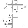 Bateria umywalkowa GROHE EUROCUBE JOY chrom 19997000