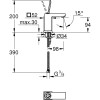 Bateria umywalkowa GROHE EUROCUBE JOY bez korka, chrom 23656000