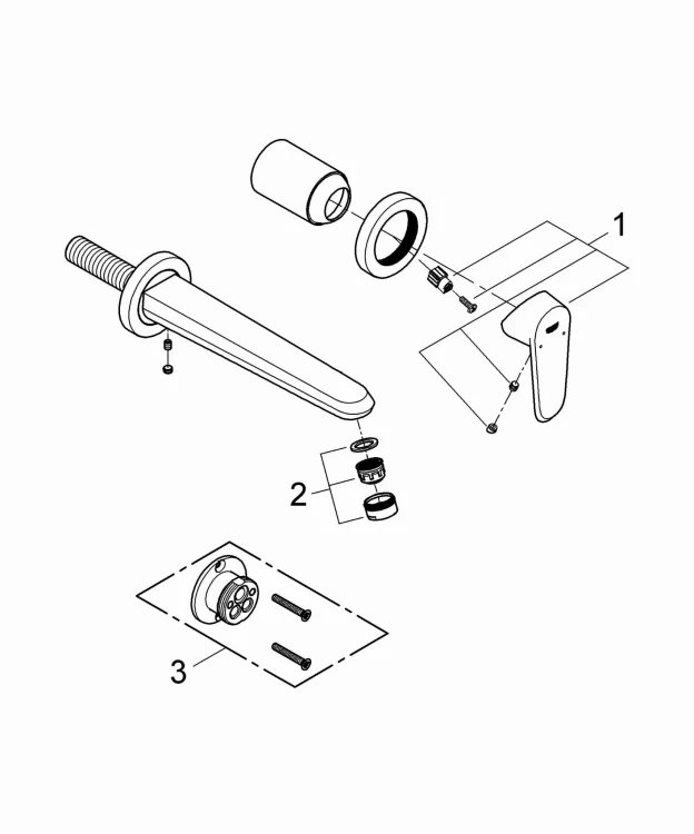 Bateria umywalkowa GROHE EURODISC COSMOPOLITAN chrom 19974002