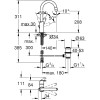 Bateria umywalkowa GROHE EUROSMART NEW chrom 23537002