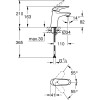 Bateria umywalkowa GROHE EUROSTYLE chrom 23715003