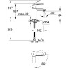 Bateria umywalkowa GROHE EUROSTYLE bez korka, chrom 2337320E