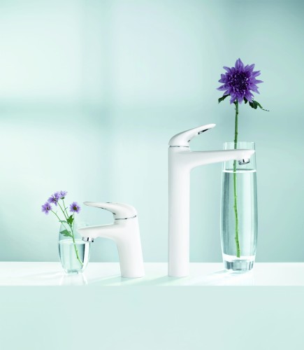 Bateria umywalkowa GROHE EUROSTYLE bez korka, moon white/chrom 23570LS3