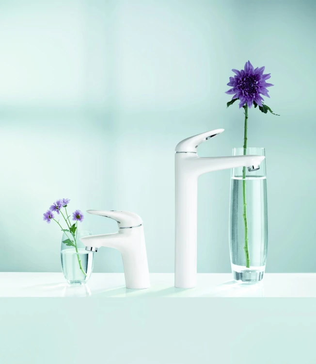 Bateria umywalkowa GROHE EUROSTYLE bez korka, moon white/chrom 23570LS3