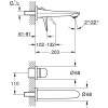 Bateria umywalkowa GROHE EUROSTYLE podtynkowa, chrom 29097003