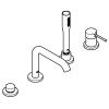 Bateria wannowa GROHE ESSENCE chrom 19578001