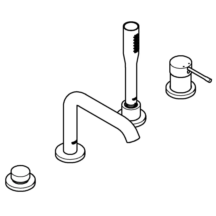 Bateria wannowa GROHE ESSENCE chrom 19578001