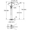 Bateria wannowa GROHE ESSENCE wolnostojąca, chrom 23491001