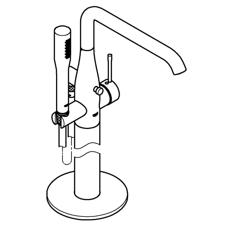 Bateria wannowa GROHE ESSENCE wolnostojąca, chrom 23491001