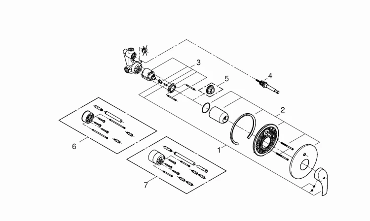 Bateria wannowa GROHE EUROSMART chrom 33305002