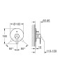 Bateria wannowa GROHE LINEARE NEW chrom 19297001