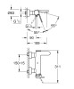Bateria wannowa GROHE PLUS chrom 33553003