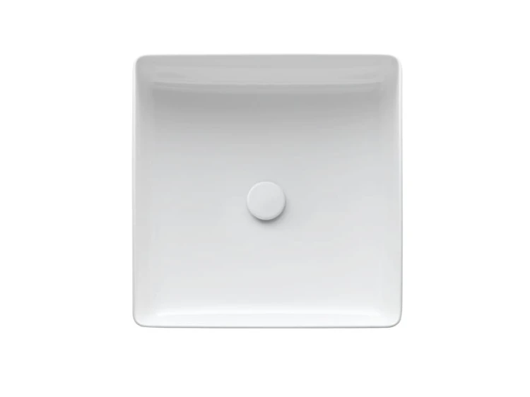 Umywalka LAUFEN LIVING SQUARE 36cm, bez otworu, biała H8114330001121