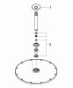 Głowica prysznicowa GROHE RAINSHOWER COSMOPOLITAN sufitowa, brushed hard graphite 26067AL0