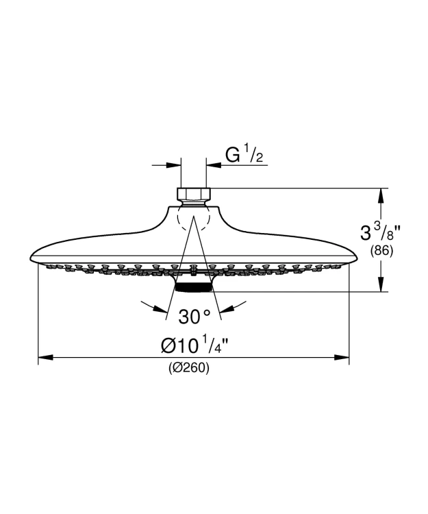 Głowica prysznicowa GROHE EUPHORIA chrom 26457000