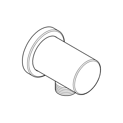 Kolanko przyłączeniowe GROHE RAINSHOWER (rozeta okrągła) Hard Graphite 27057A00