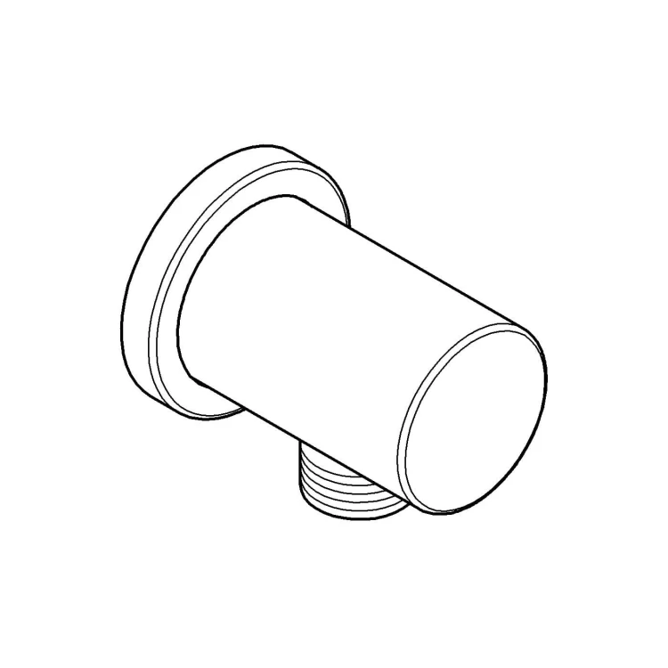 Kolanko przyłączeniowe GROHE RAINSHOWER (rozeta okrągła) Hard Graphite 27057A00